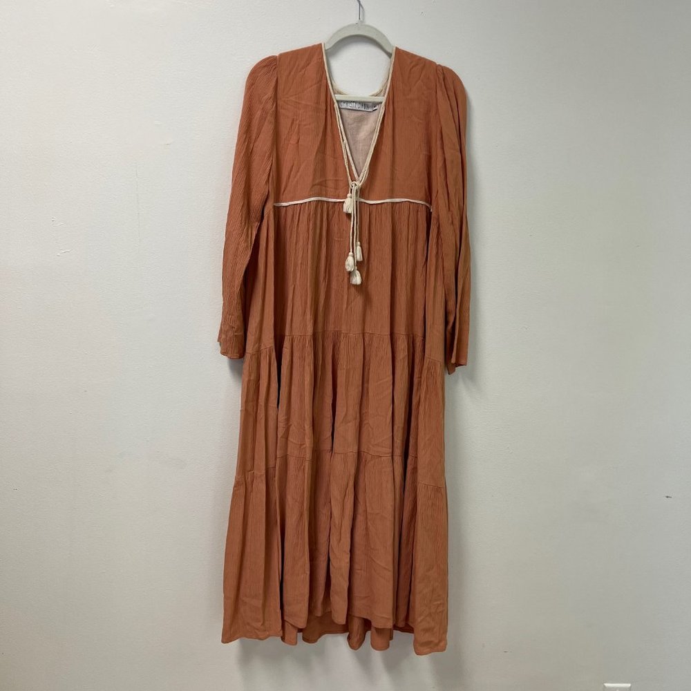 Christy Dawn Burnt Orange Bohemian Flowy Dress